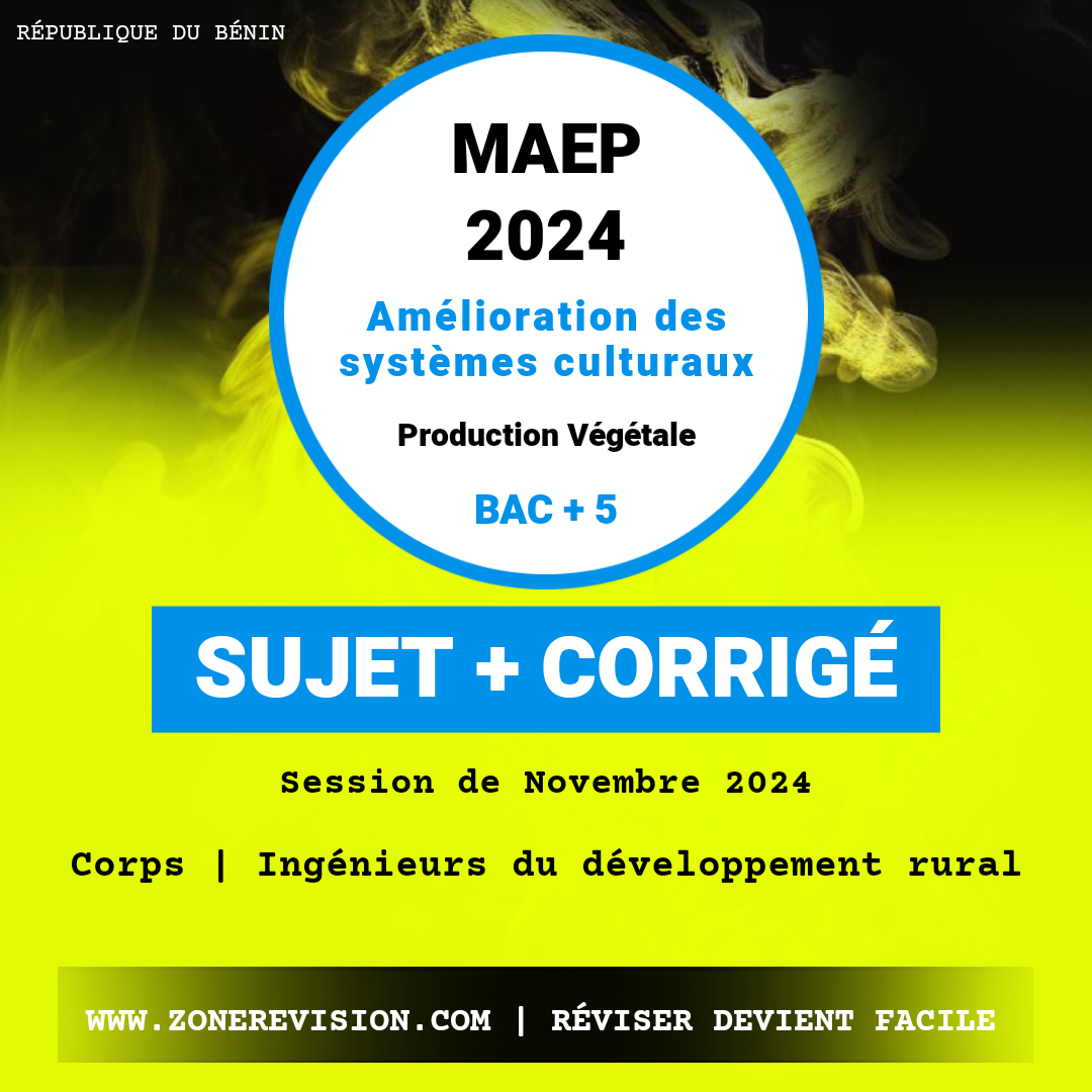 Aperçu de Recrutement ACDPE - MAEP 2024 | Ingénieurs du développement rural | Production Végétale