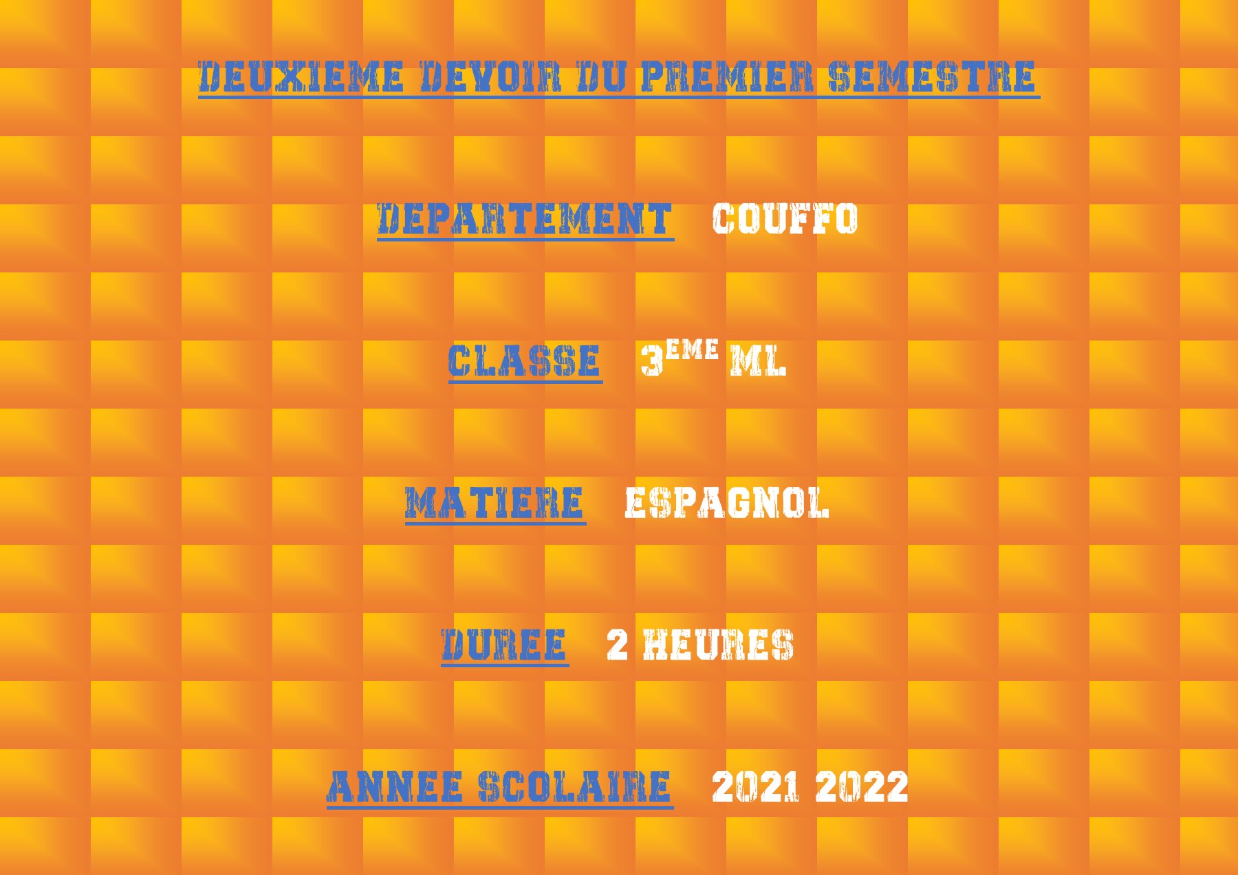 Aperçu de Dev2 Sem1 3ème COUFFO 2021-2022