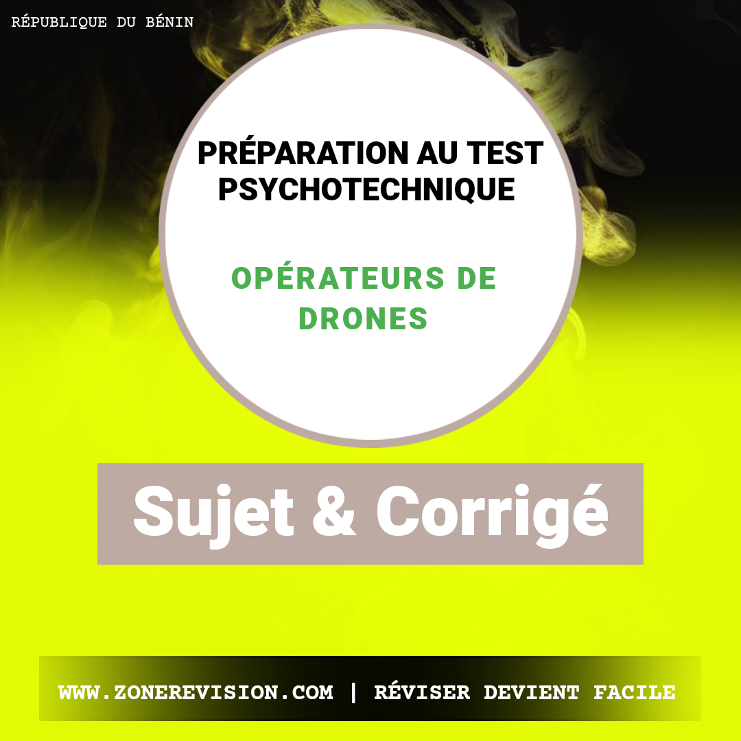 Aperçu de Préparation au Test Psychotechnique – Opérateurs de Drones