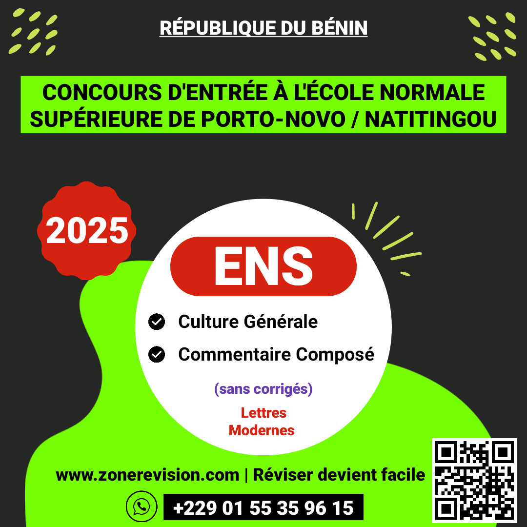 Aperçu de ENS 2025 • Culture générale et Commentaire Composé (sans corrigés) • Lettres Modernes