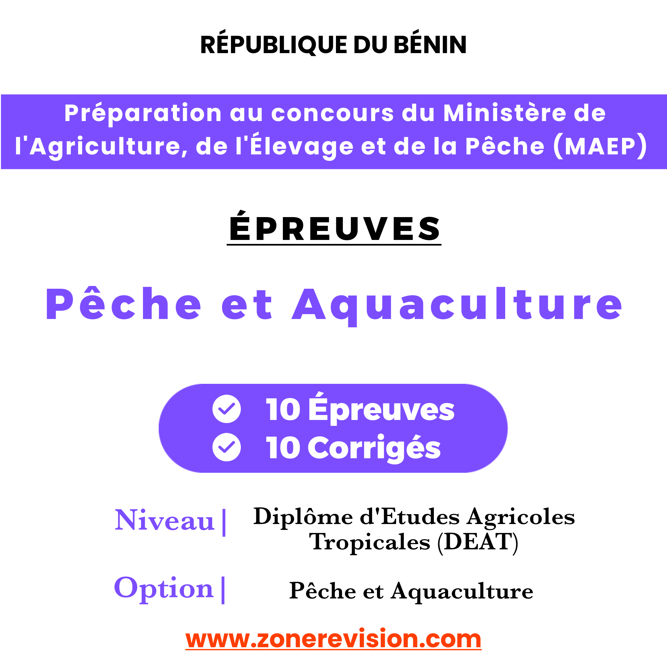Aperçu de Préparation au concours du MAEP  Épreuves : Pêche et Aquaculture