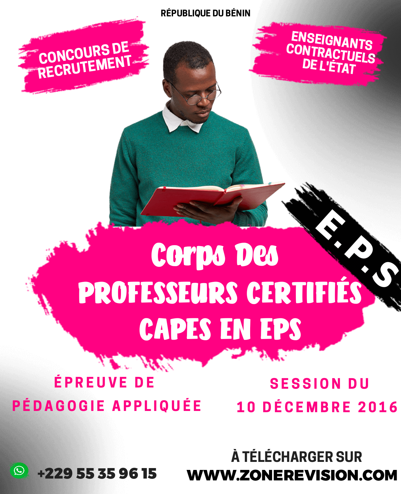 Aperçu de ÉPREUVE DE PÉDAGOGIE APPLIQUÉE CONCOURS DE RECRUTEMENT DES A.C.E 2016 OPTION : EPS | CORPS | PC