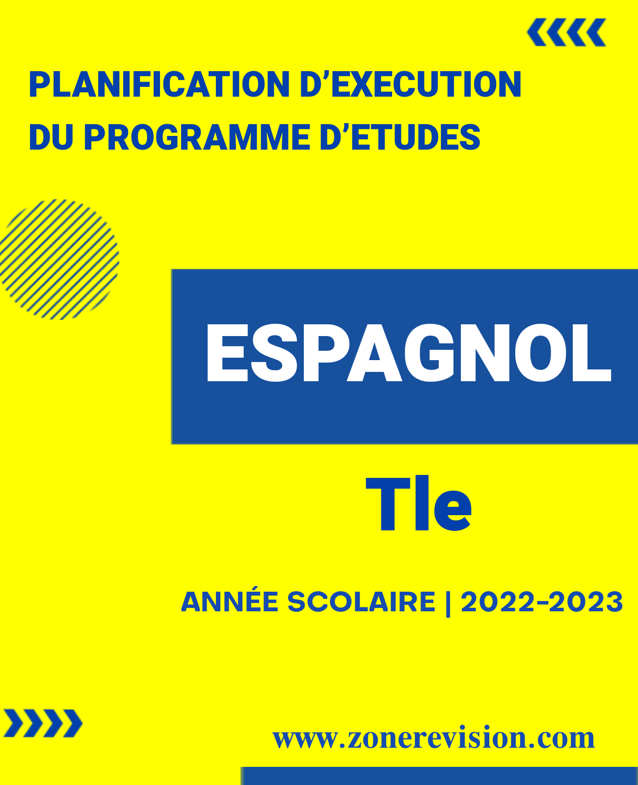 Aperçu de PLANIFICATION D’EXECUTION DU PROGRAMME D’ETUDES  TERMINALE