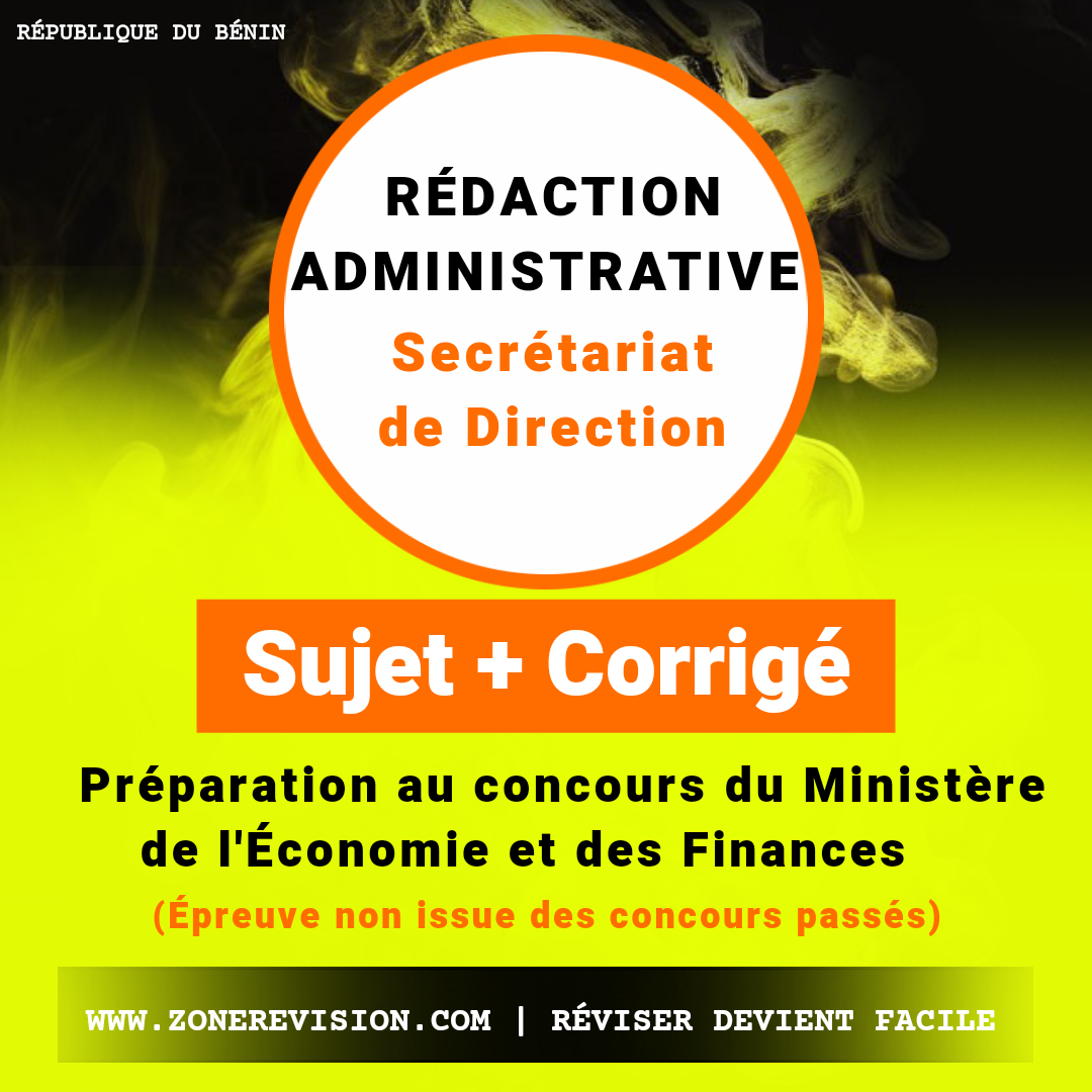 Aperçu de Rédaction Administrative • Secrétariat de Direction