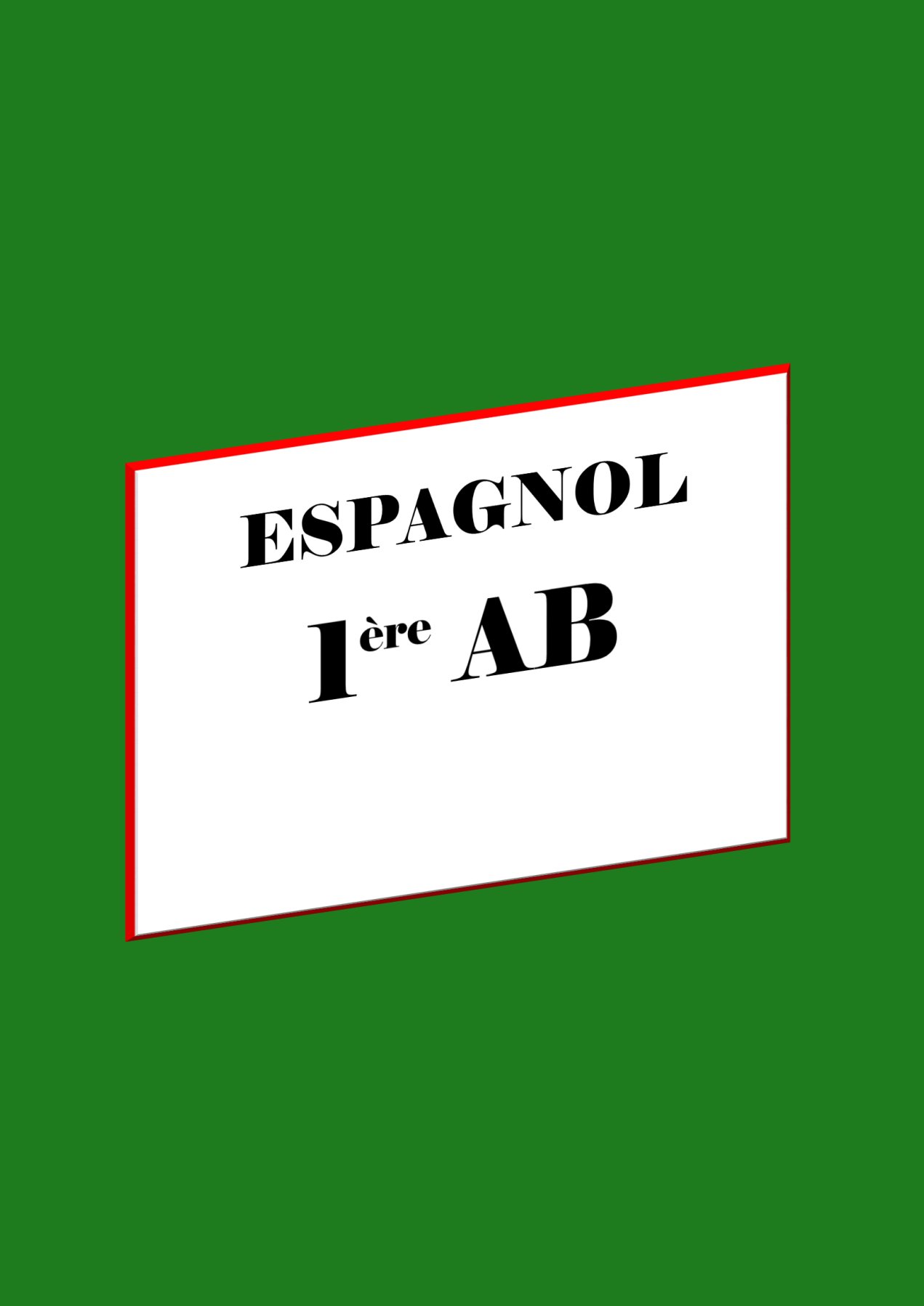 Aperçu de Espagnol | épreuve de devoir S.A N°3 1ère