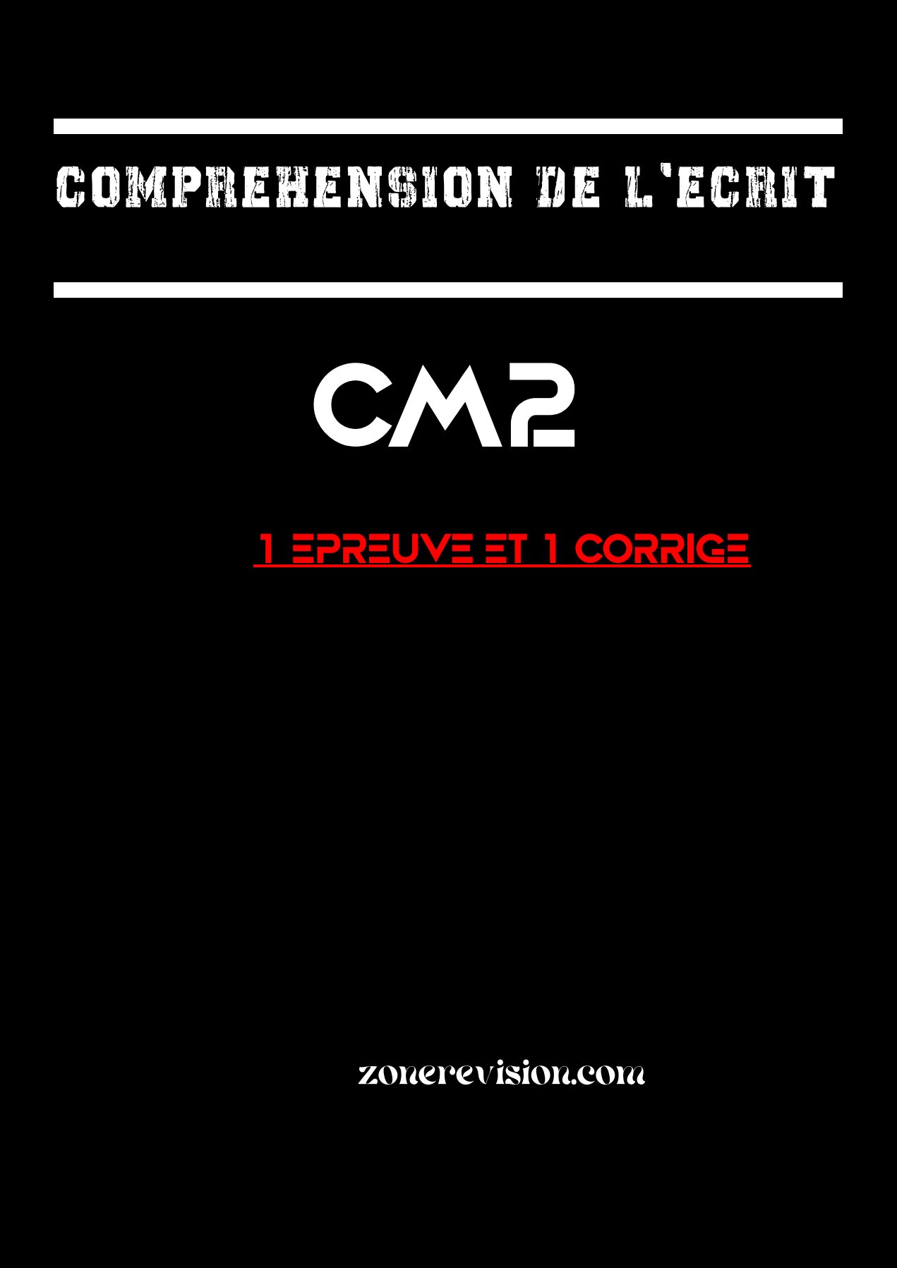 Aperçu de COMPRÉHENSION DE L'ÉCRIT