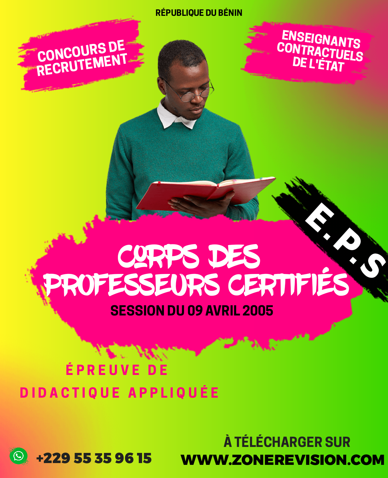 Aperçu de ÉPREUVE DE DIDACTIQUE APPLIQUÉE | OPTION: ÉDUCATION PHYSIQUE ET SPORTIVE DU CONCOURS ACE 2005